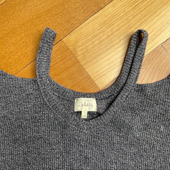 Anthropologie Deletta Hi-Low Cold Shoulder Sweater - Picture 7 of 7